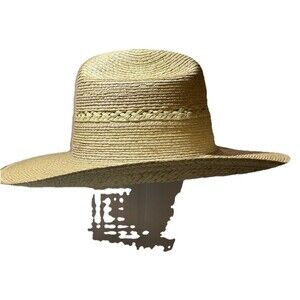 SunBody Hats Palm Leaf Natural Brim Cowboy Western Hat 7 1/2 (60)